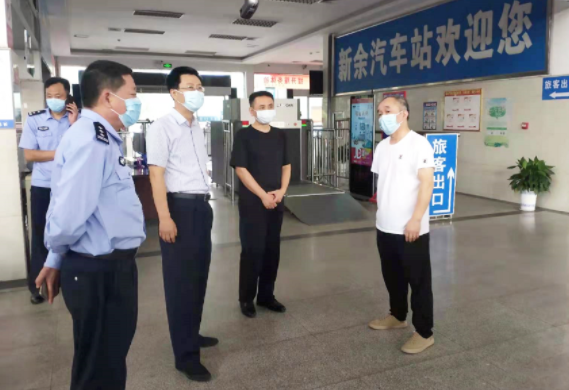 新余市副市長、公安局長陳鵬輝一行到新余長運檢查指導工作